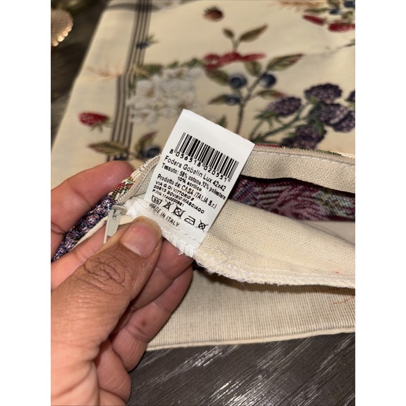 Fodera Gobelin Set Of 2 Cushion Covers Vintage Casa Italia Fruits - Picture 5 of 5